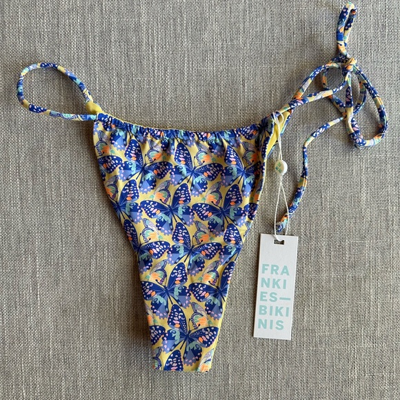 Frankie's Bikinis Birdie Ruffle Top + Ziggy Bottom (size L) NWT - Picture 9 of 9